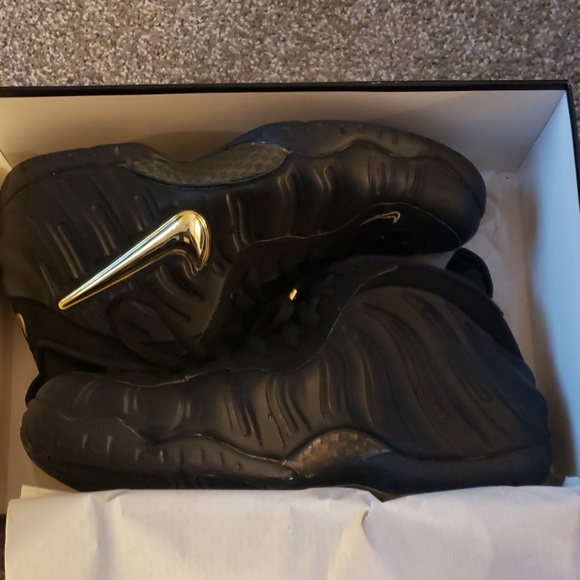 Nike Foamposite Pro Balck and gold with box - Picture 7 of 7
